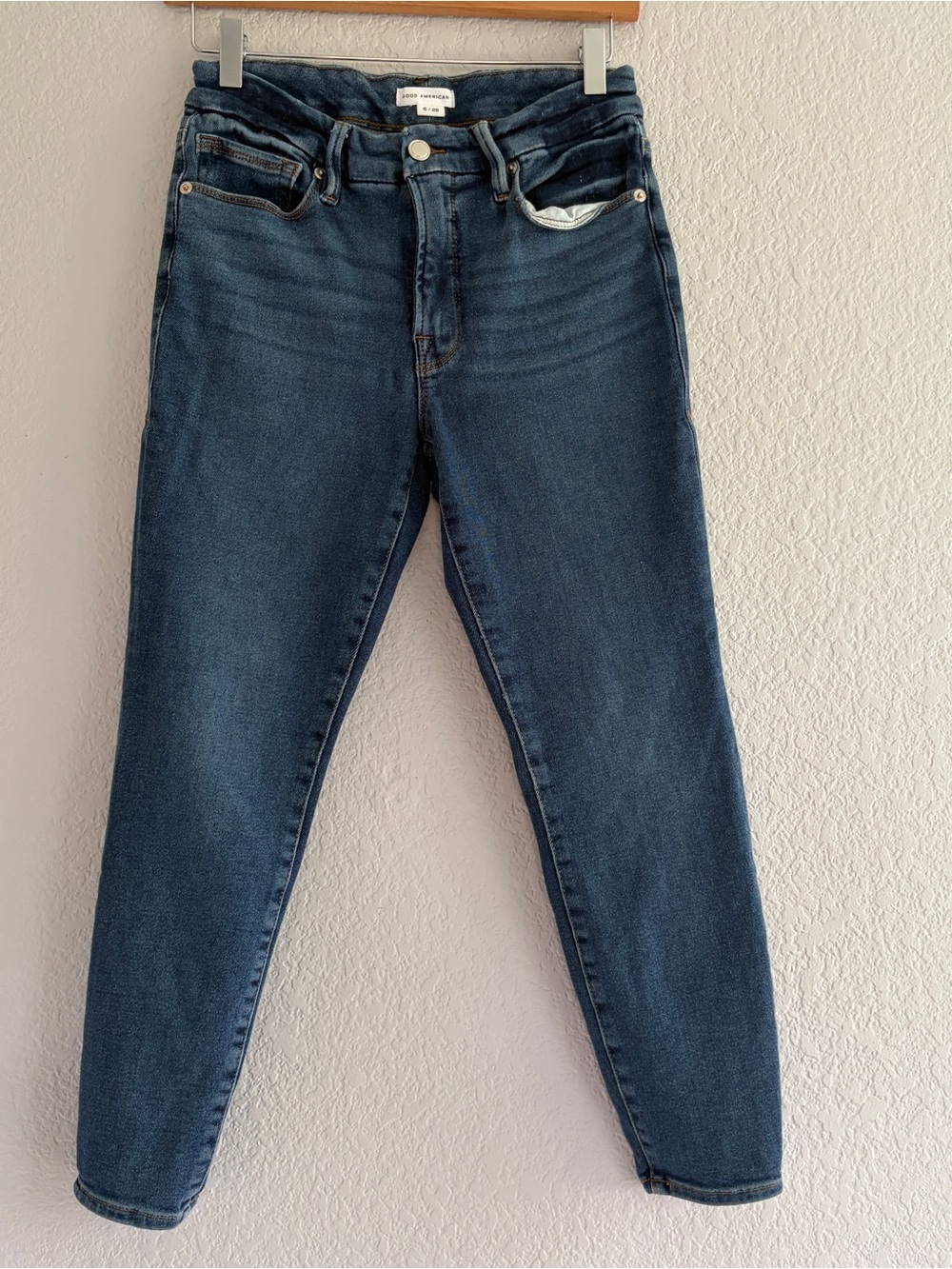 Good American Skinny Jean Women’s Size 6/28 Blue medium Wash pants
